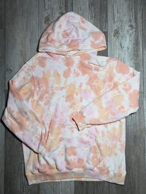 Offline by Aerie Oversized French Terry Pullover Tie-Dye Hoodie Sz Sm